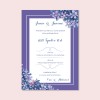 Šviesiai violetiniai vestuvių kvietimai